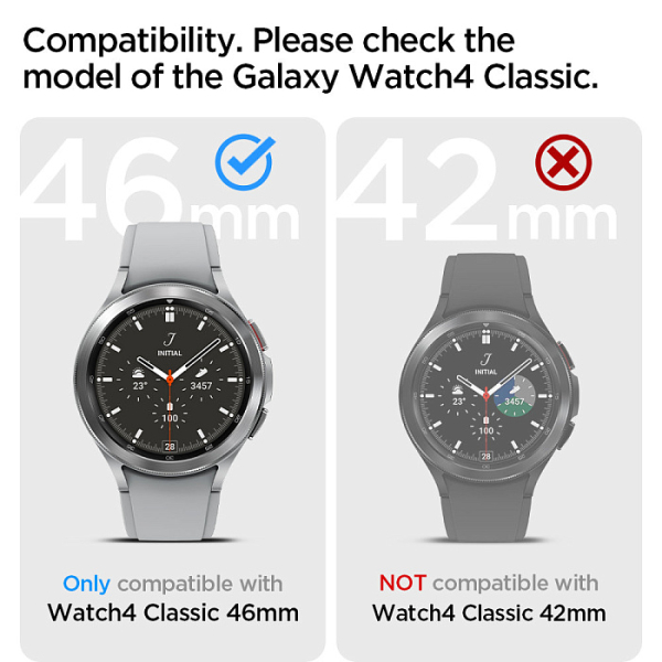 Купить Чехол Spigen Liquid Air (ACS03140) для Samsung Galaxy Watch 4 Classic 46mm (Black)